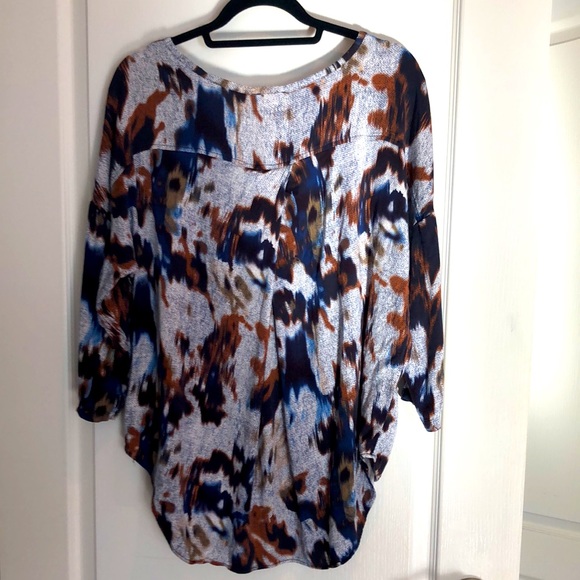 Tribal Top pull over blouse long sleeve Sz XXL - Picture 4 of 8